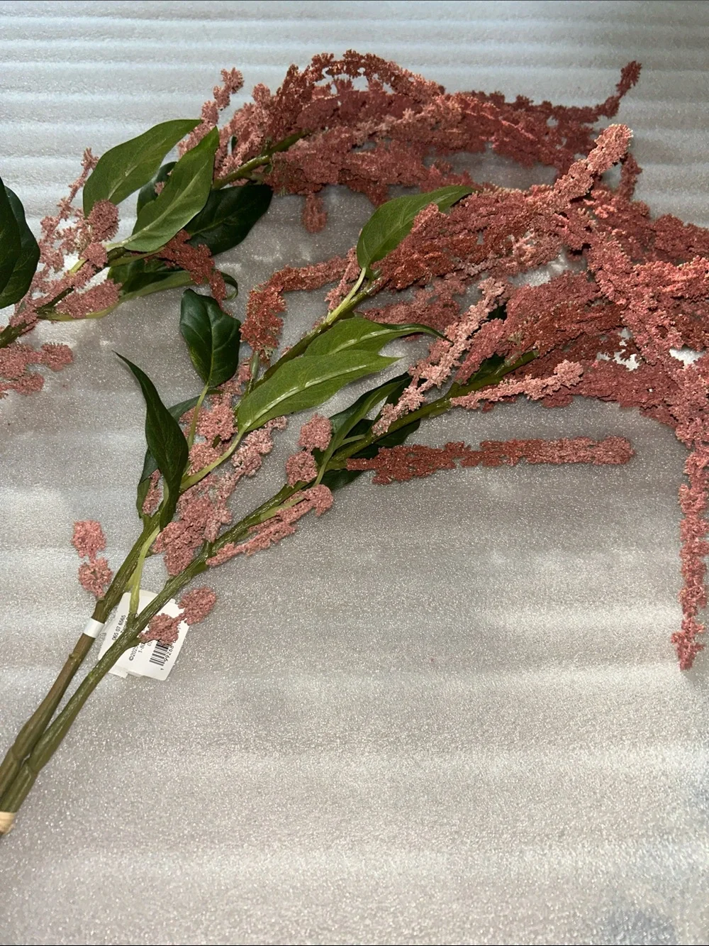 Set of Two Mauve Amaranthus Stems , 29”